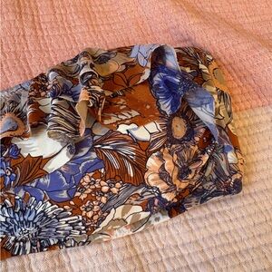 H&M Floral Strapless Bikini Bandeau Top